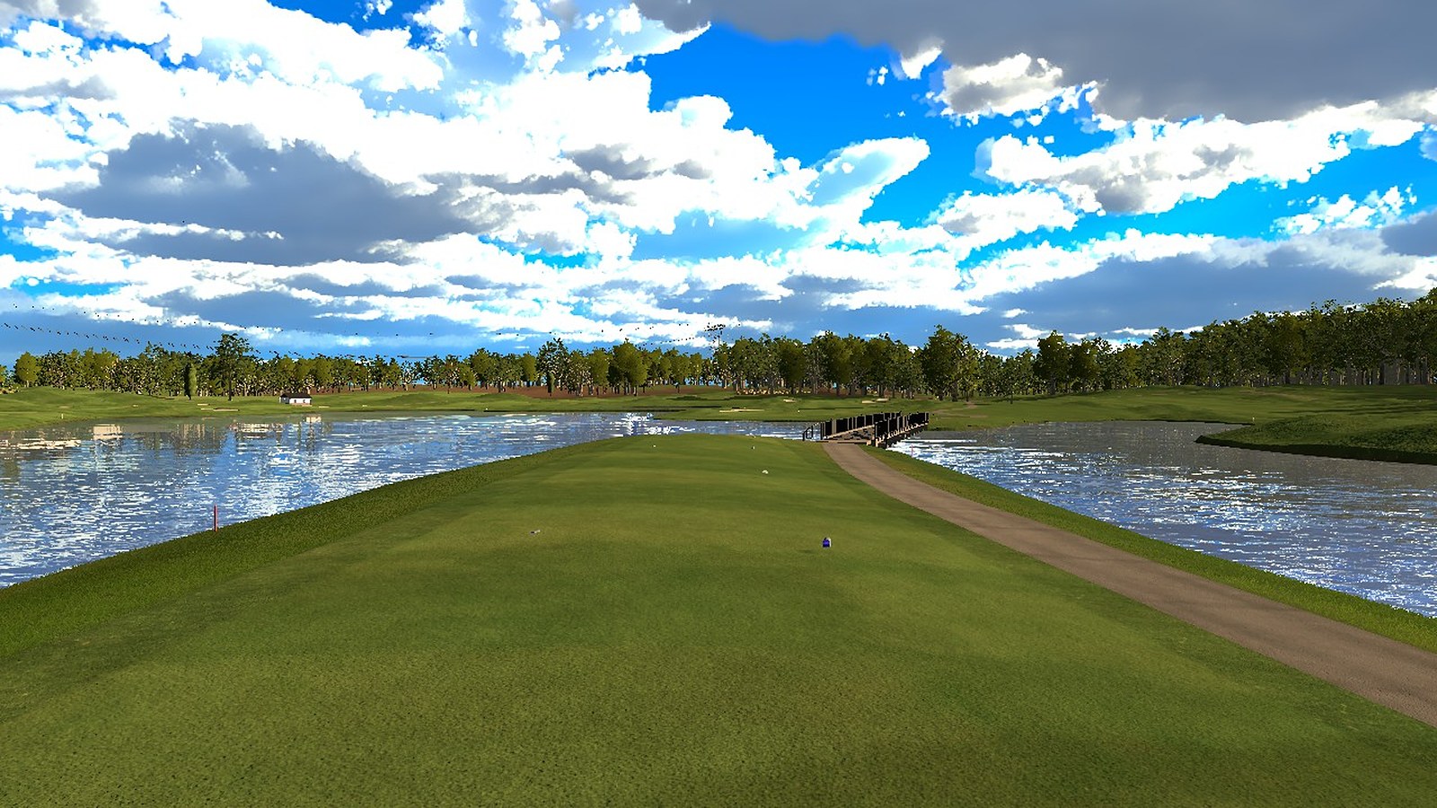Water on both sides from the 12th tee