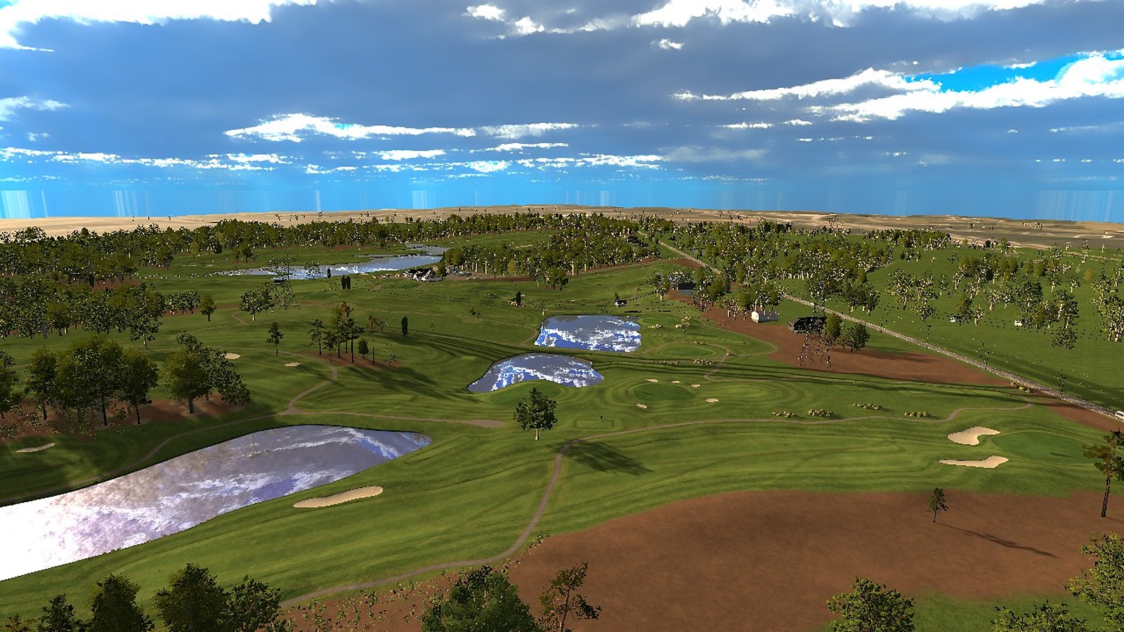 Ponds across the front nine