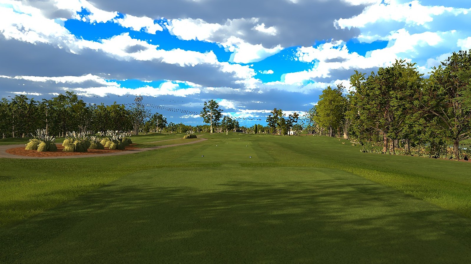 Looking down the 5th from the tee