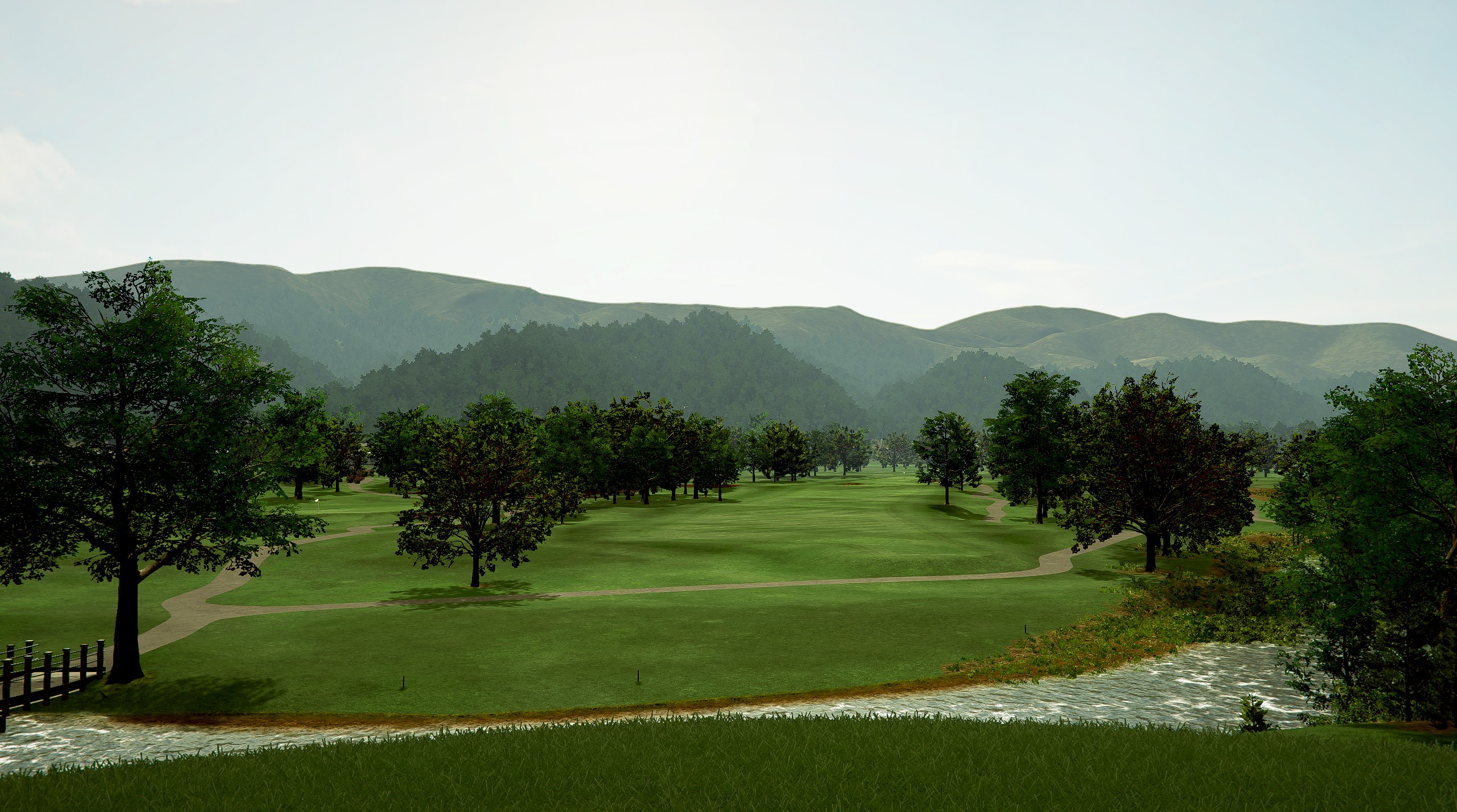 Mountain views and the creek at TBC White Sulphur